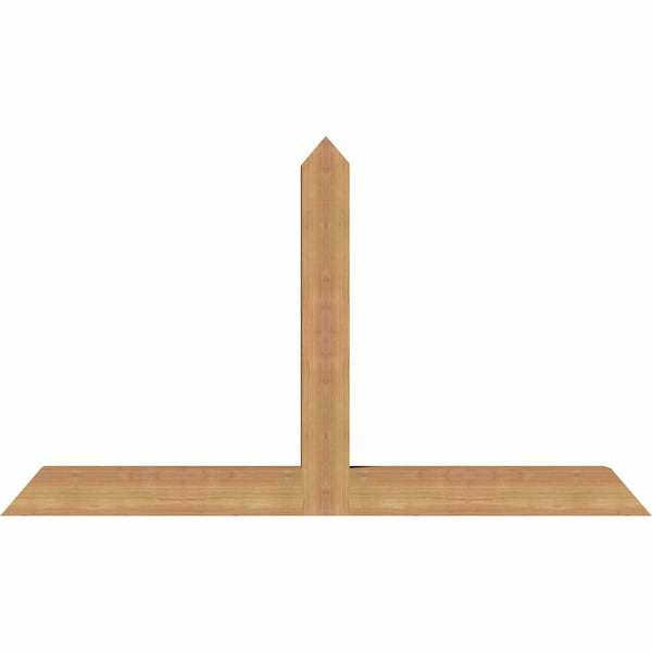 Ekena Millwork Portland Timber Gable Bracket, Western Red Cedar, 48"W x 28"H x 3 1/2"D x 3 1/2"F, 14/12 Pitch GBW048X28X0404POR00SWR - main